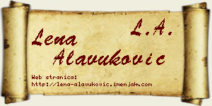 Lena Alavuković vizit kartica